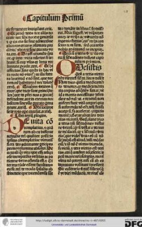 Quantum a veris virtutibus virtutum similitudines distent, capitulum primum.