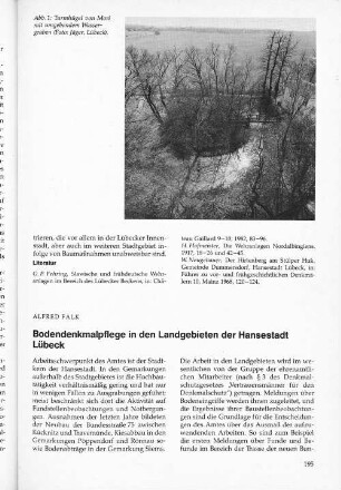 Bodendenkmalpflege in den Landgebieten der Hansestadt Lübeck