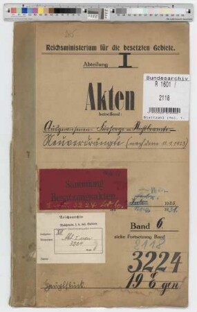 Flüchtlings- und Ausgewiesenen-Fürsorge. Nichtbeamte. Allgemein: Bd. 6