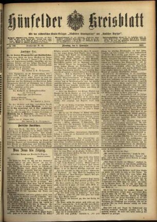 Ausgabe vom Dienstag, den 04. November 1913.