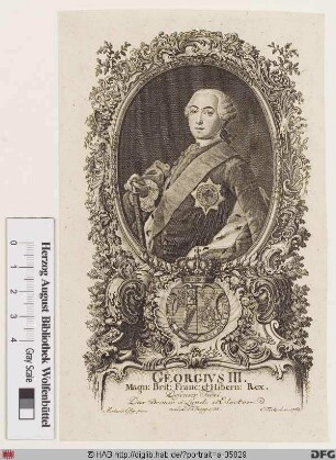 Bildnis Georg III. (Wilhelm Friedrich) (George William Frederick), König von Großbritannien u. Irland, Kurfürst (1815 König) von Hannover (reg. 1760-1820)
