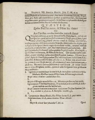 Quæstio I. - Quæstio VII.