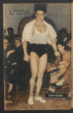 Juan Kaiser (recordman argentino de pesas) - [Fotografía] : Estrellas del deporte