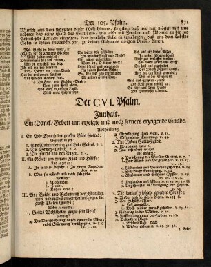 871-885, Der CVI. Psalm