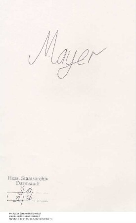 Mayer, Feist, Hofagent in Darmstadt