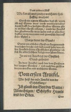 Vom ersten Artickel.