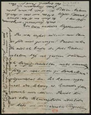 Brief an Heinrich Laber : 05.11.1916