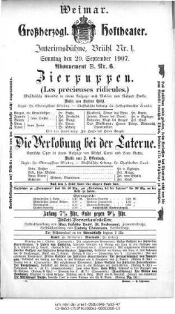 Zierpuppen (Les précieuses ridicules.)