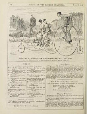 Modern athletics. - A diplotribicyclical quartet
