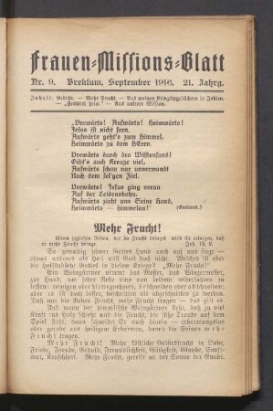 Nr. 9. September 1916