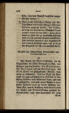 § 59. Quellen der bürgerlichen Privatrechte und Verbindlichkeiten.
