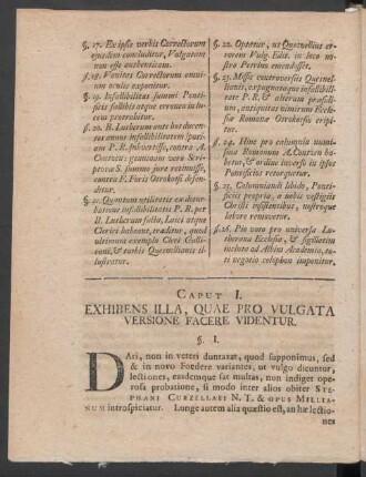 Caput I. Exhibens Illa, Quae Pro Vulgata Versione Facere Videntur