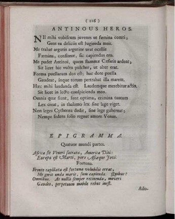 Antinous. [Heros]. [ ... mit Abbildungsbeschreibung].