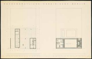Verwaltungsgebäude Kassenärtzliche Vereinigung, Wettbewerb, Bismarckstraße, Berlin-Charlottenburg: 3.Obergeschoss, Dachgeschoss 1:100