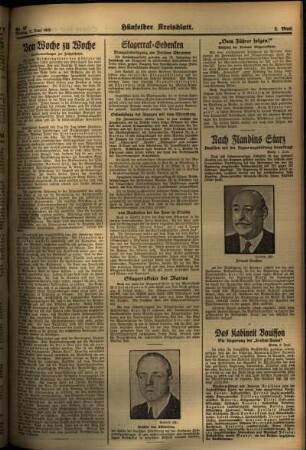 Zweite Ausgabe vom Montag, den 03. Juni 1935.