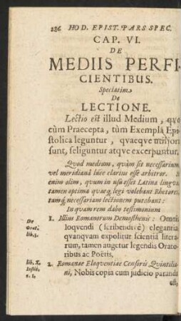Cap. VI. De Mediis Perficientibus.