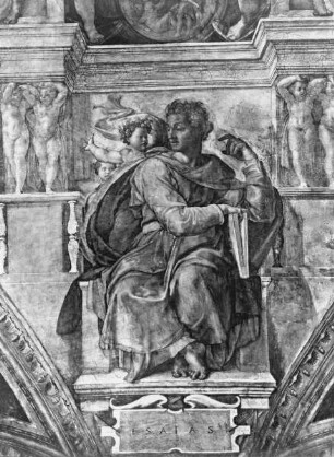 Sixtinische Decke — Propheten und Sibyllen — Isaias