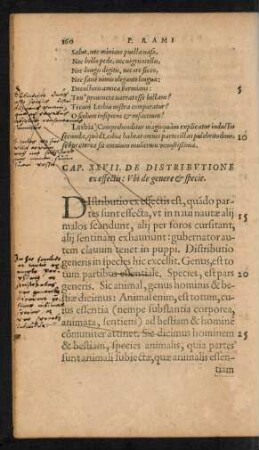 Cap. XXVII. De Distributione ex effectis: Ubi de genere et specie.