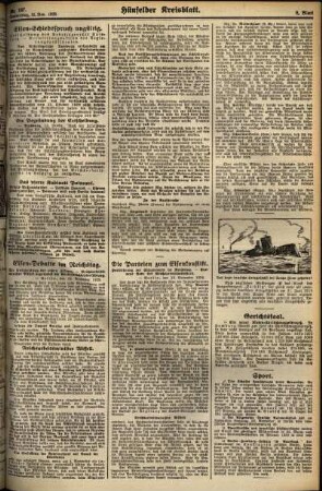 Zweite Ausgabe vom Donnerstag, den 15. November 1928.