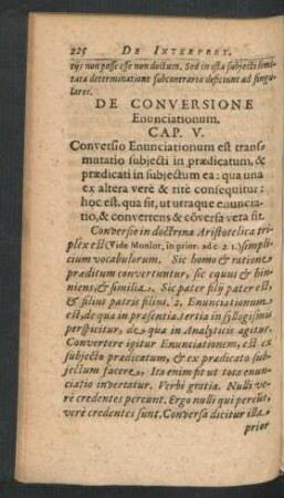 De Conversione Enunciationum. Cap. V.