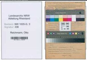 Entnazifizierung Otto Reichmann , geb. 02.06.1910 (Bergmann)