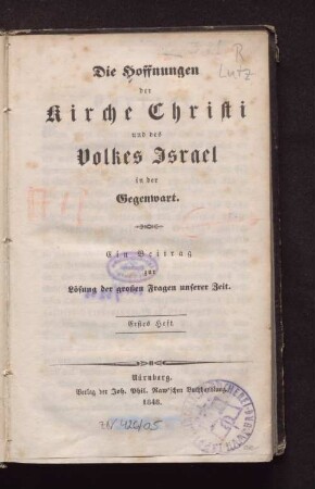 1: Erstes Heft