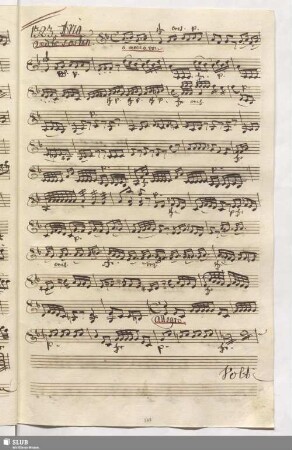 1323. Aria: Perche togliermi lo Sposo / Cimarosa, D.