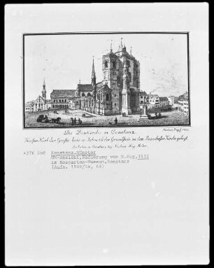 Konstanz. Münster, Nordwestansicht
