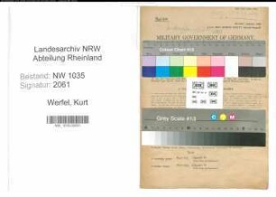 Entnazifizierung Kurt Werfel , geb. 29.06.1911 (Bauingenieur)