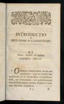 23-36, Introductio In Historiam Ecclesiasticam.