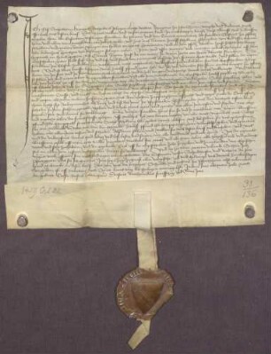 Gültbrief der Els Schetterin, Heinrich Schetters Witwe, Bürgerin zu Pforzheim, gegen das Frauenkloster daselbst
