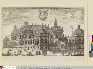 Suecia Antiqua et Hodierna; Illustriß. et Exelentißl: Dn. Baronis GUSTAVI BONDE Regni Thesaurarij Palatium Holmense