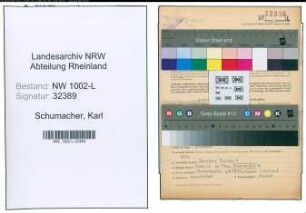 Entnazifizierung Karl Schumacher , geb. 04.06.1888 (Rechtsanwalt)