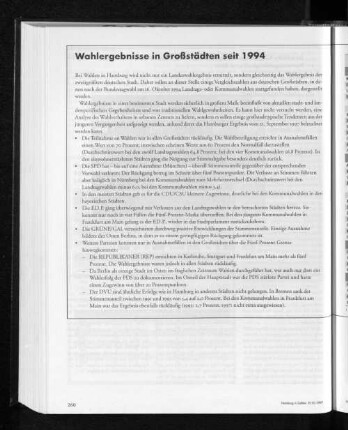 Wahlergebnisse in Großstädten seit 1994