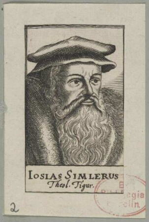 Bildnis des Iosias Simlerus
