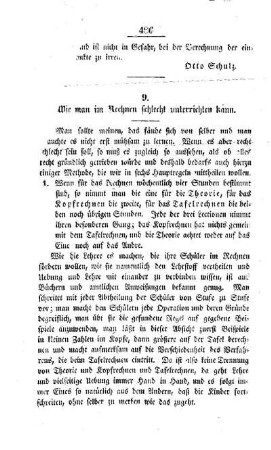 Wie man im Rechnen schlecht unterrichten kann