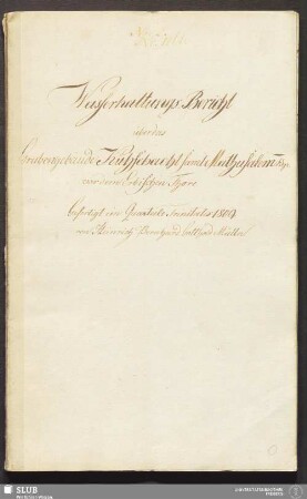 Wasserhaltungs-Bericht über das Grubengebäude Kühschacht samt Mathusalem Fdgr. vor dem Erbischen Thore - 17.7167 4.