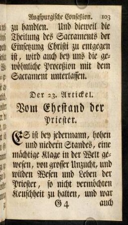103-116, Der 23. Artickel.
