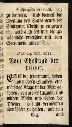 103-116, Der 23. Artickel.