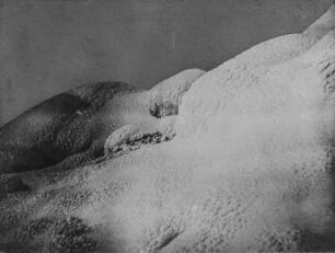 Gipfelfirn : Firnhang mit Rauhfrostbildungen am Gipfel des Cotopaxi