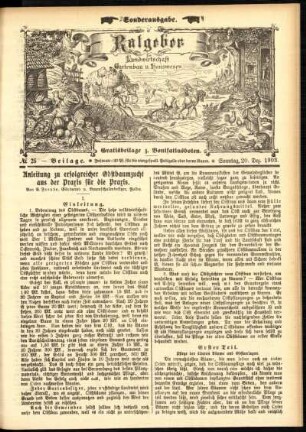 Ausgabe vom Sonntag, den 20. Dezember 1903.