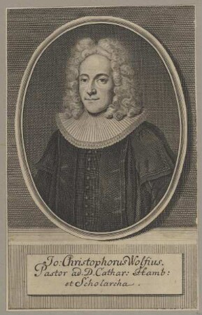 Bildnis des Jo. Christophorus Wolfius