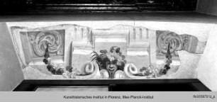 Fresken im Treppenhaus und über den Türstürzen im Palazzo Orlandini Del Beccuto - affreschi nel atrio d'ingresso e strombi porte nel palazzo Orlandini Del Beccuto