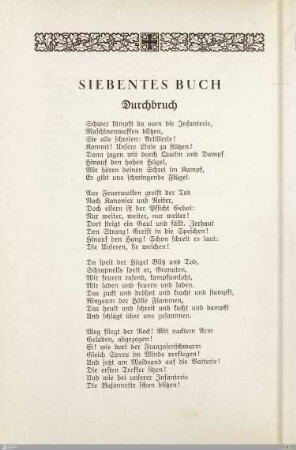 Siebentes Buch - Durchbruch