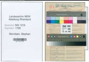 Entnazifizierung Stephan Berndsen , geb. 08.09.1896 (Postschaffner)