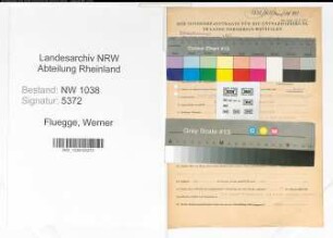 Entnazifizierung Werner Fluegge , geb. 20.10.1910 (Beamter)
