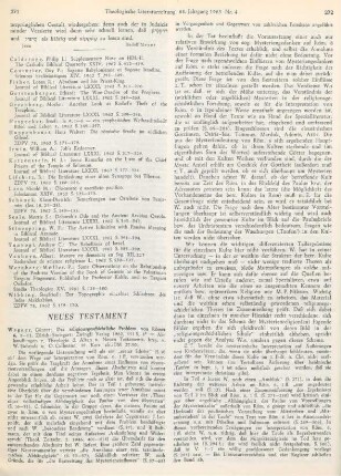 271-273 [Rezension] Wagner, Günter, Das religionsgeschichtliche Problem vom Römer 6,1-11