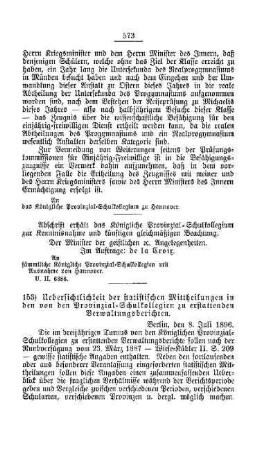 Übersichtlichkeit der statistischen Mittheilungen in den von den Provinzial-Schulkollegien zu erstattenden Verwaltungsberichten : [D. Höhere Lehranstalten]