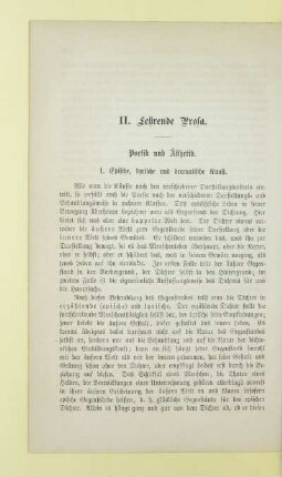 Poetik und Ästhetik