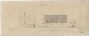 Gsaenger, Gustav; München; Stadtmuseum, Erweiterung - Vorprojekt, Jakobsplatz (Ansicht)